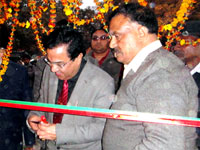 UPRTOU Vice Chancellor inagurating Ganga Exhibition