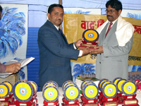 Prof. B. D. Tripathi  received Ganga Bhakt Samman 