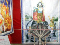 Ganga Exhibition- Kalia mardan by Lord Krishna to remove Yamuna Pollution
