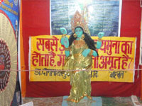 Ganga Exhibition - Sculpture presentation of River Yamuna (a tributary of River Ganga)