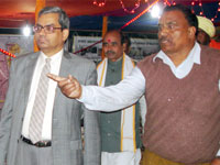 Prof. A. K. Singh, Vice-Chancellor visited Ganga Exhibitiony