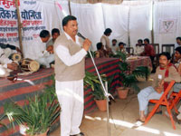 Dr. D. N. Shukla in environmental talk in the exhibition campus